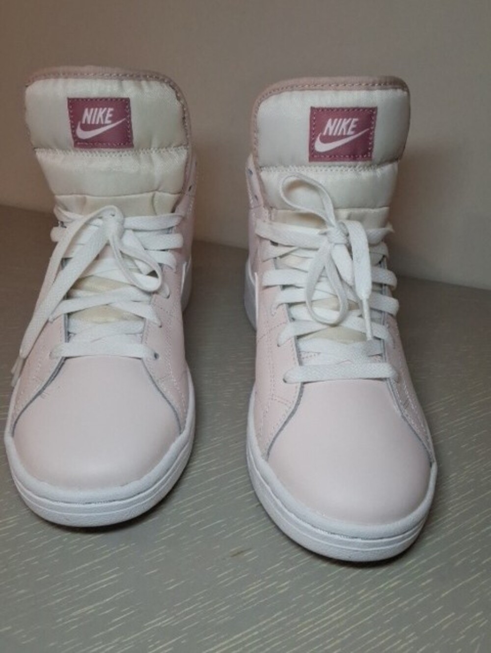 Nike Court Vision Mid Next Nature Light Pink White Sneakers Womens Size 9 - Picture 4 of 7
